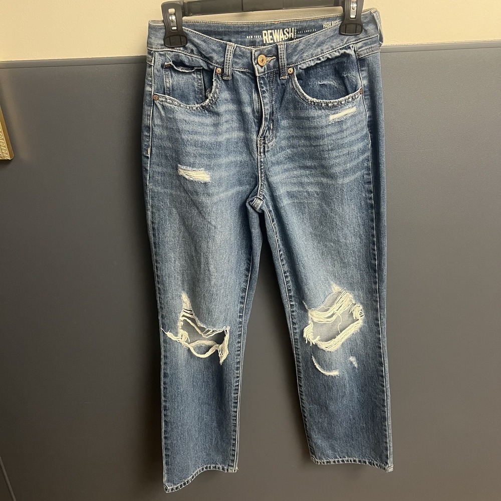 ReWash Jeans High Rise Vintage Reunion Sz  1/25 Straight Leg‎ Women's Pants